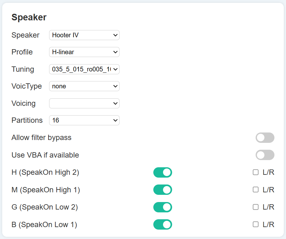 Developer: Bereich Speaker