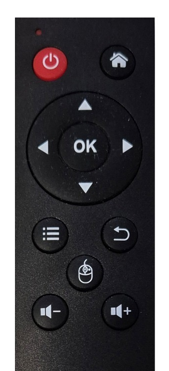 Fernbedienung: Tasten von oben nach unten