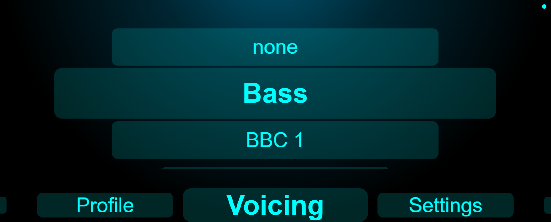 UI: Voicing-Typ wählen